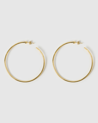 gold hoop earrings